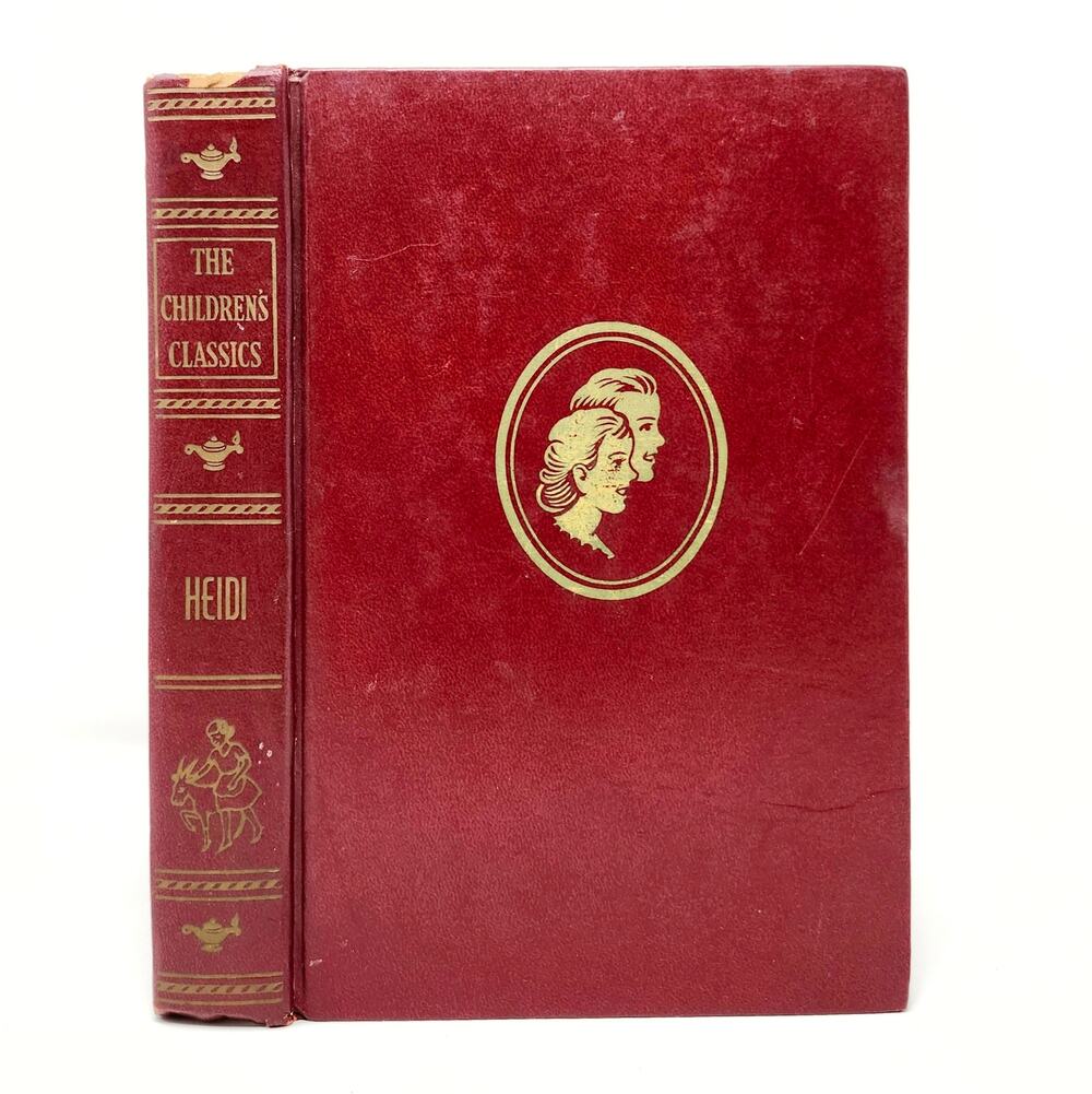 Heidi Johanna Spyri 1957 John C. Winston Vintage Burgundy HC
